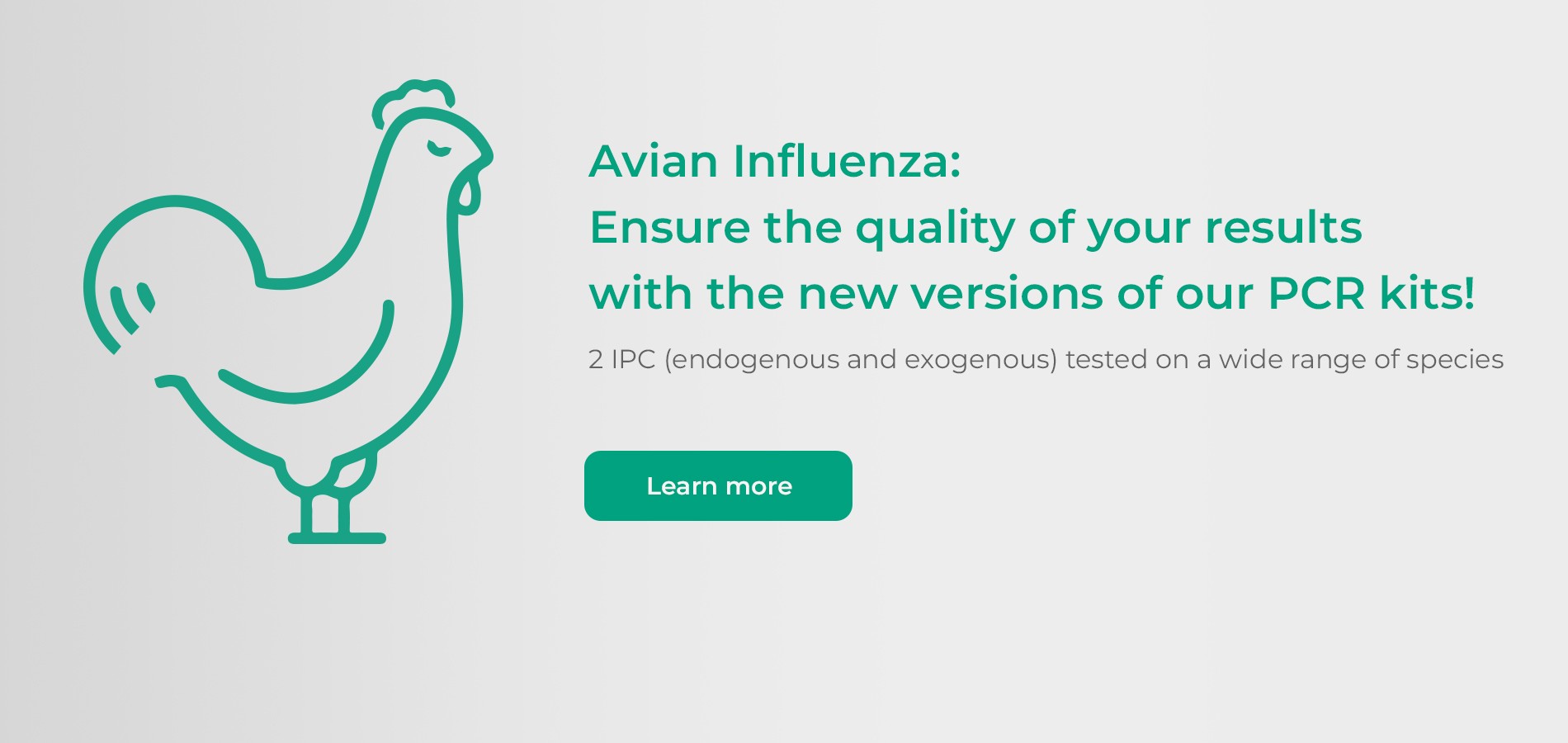 Avian Influenza: Ensure the conformity and the quality of your results thanks to the new versions of our PCR kits!